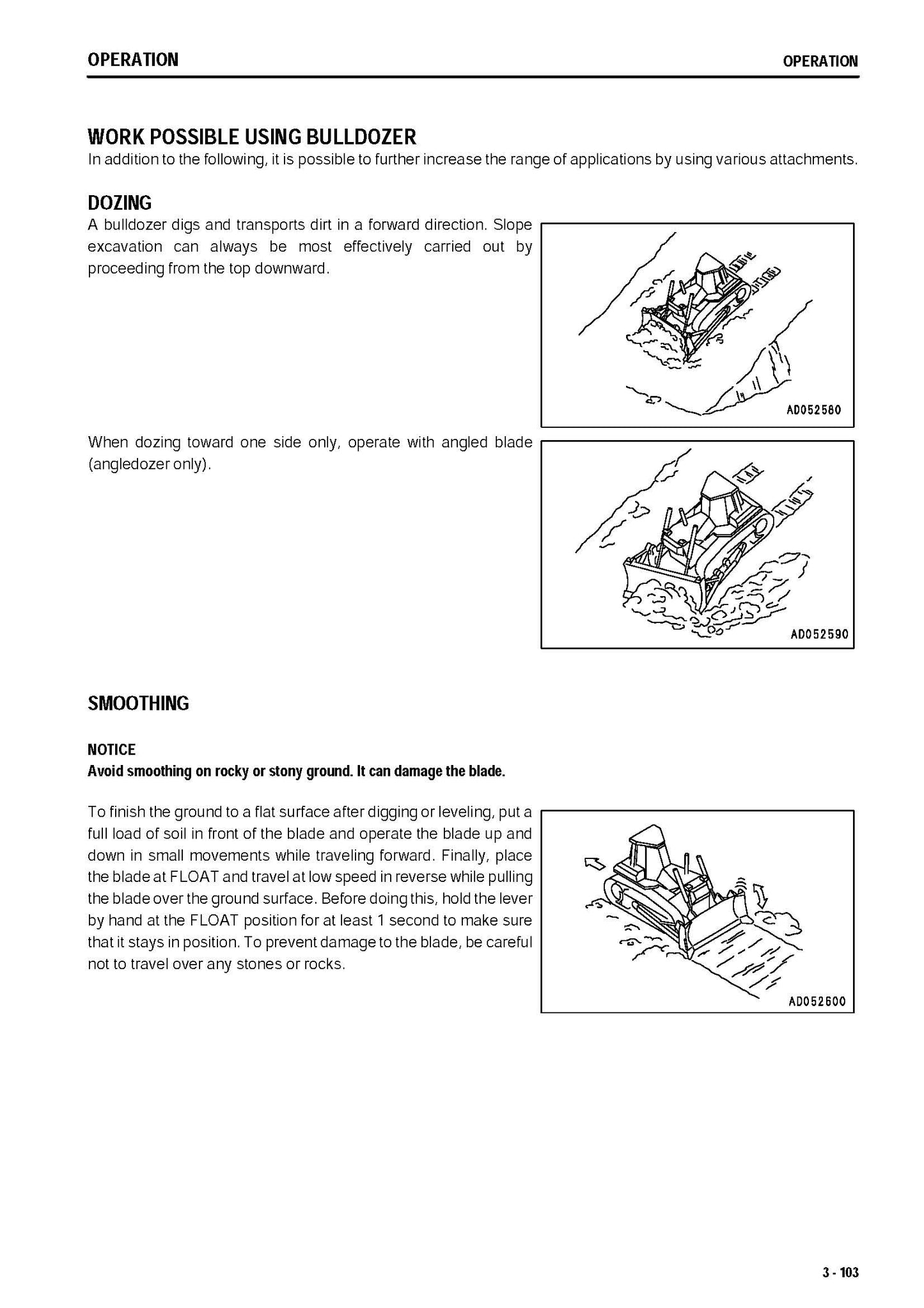 Komatsu  D65EX-15, D65PX-15, D65WX-15 bulldozers Operation and maintenance manual - digital version TEN00013-00