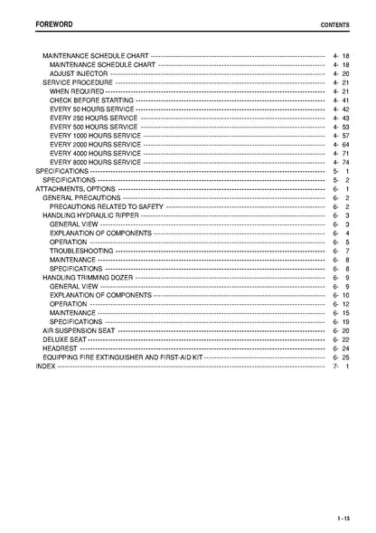 Komatsu D65EX-15, D65PX-15, D65WX-15 bulldozers Operation and maintenance manual  - digital version TEN00057-00