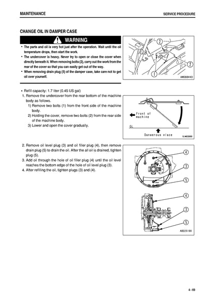 Komatsu D65EX-15, D65PX-15, D65WX-15 bulldozers Operation and maintenance manual  - digital version TEN00057-00