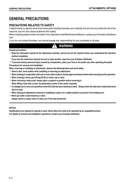 Komatsu D65EX-15, D65PX-15, D65WX-15 bulldozers Operation and maintenance manual  - digital version TEN00057-00