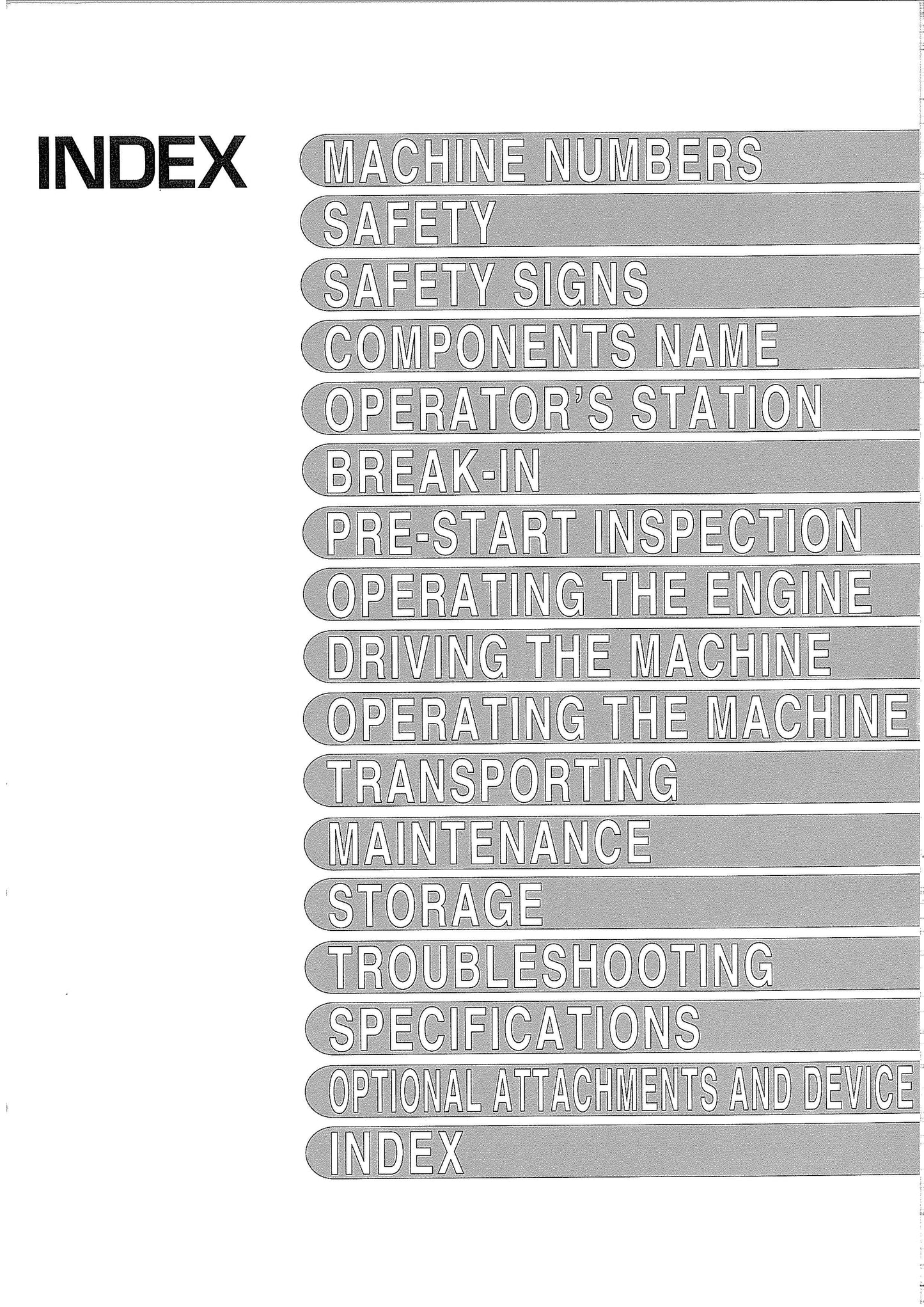 Hitachi EX200-5, EX200LC-5, EX210H-5, EX210LCH-5 Excavator Operator’s Manual - EM14M-1-3   Digital version