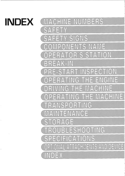 Hitachi EX200-5, EX200LC-5, EX210H-5, EX210LCH-5 Excavator Operator’s Manual - EM14M-1-3   Digital version