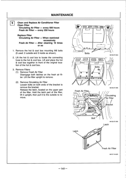 Hitachi EX200-5, EX200LC-5, EX210H-5, EX210LCH-5 Excavator Operator’s Manual - EM14M-1-3   Digital version