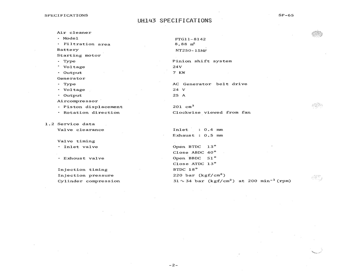 Hitachi UH143 Service Manual - KM-063-00   Digital version