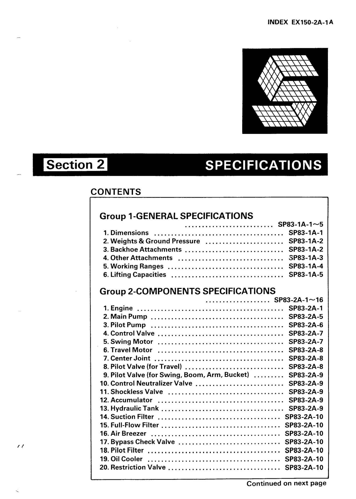 Hitachi EX150 Service Manual - KM 10100 - digital version