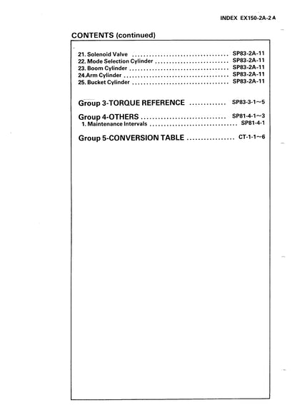 Hitachi EX150 Service Manual - KM 10100 - digital version