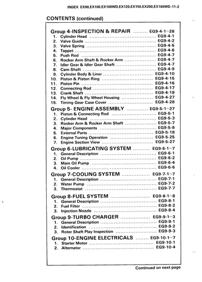 Hitachi EX150 Service Manual - KM 10100 - digital version