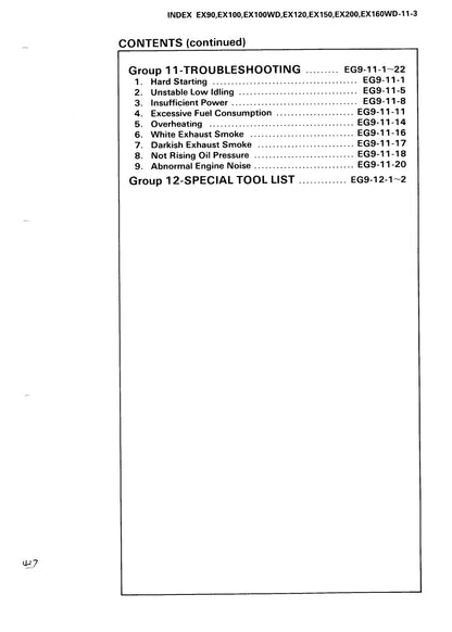 Hitachi EX150 Service Manual - KM 10100 - digital version
