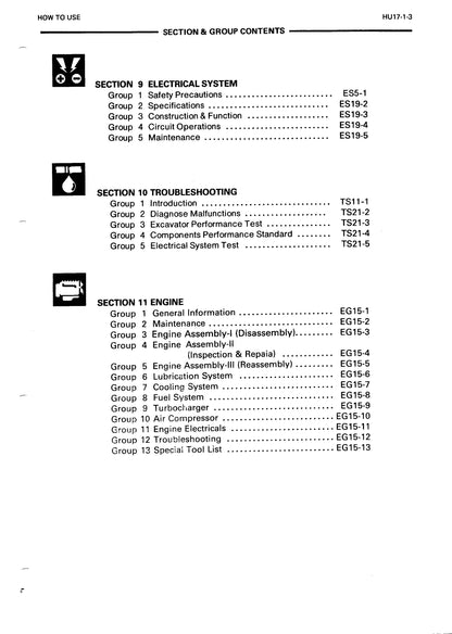 Hitachi EX400, EX400LC, EX400H and EX400LCH Service Manual - KM 10 800  Digital version