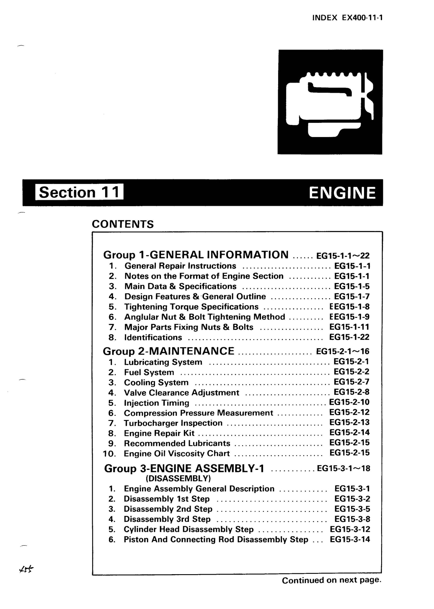 Hitachi EX400, EX400LC, EX400H and EX400LCH Service Manual - KM 10 800  Digital version