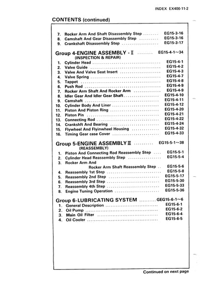 Hitachi EX400, EX400LC, EX400H and EX400LCH Service Manual - KM 10 800  Digital version