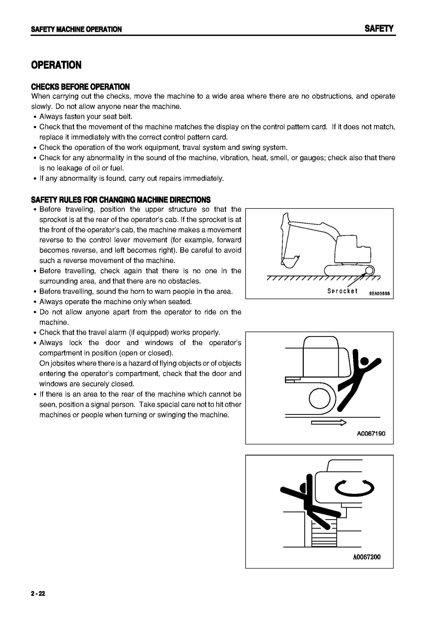 Komatsu PC128US-2, PC138USLC-2 hydraulic excavators Operation and Maintenance Manual - SEAM035408T