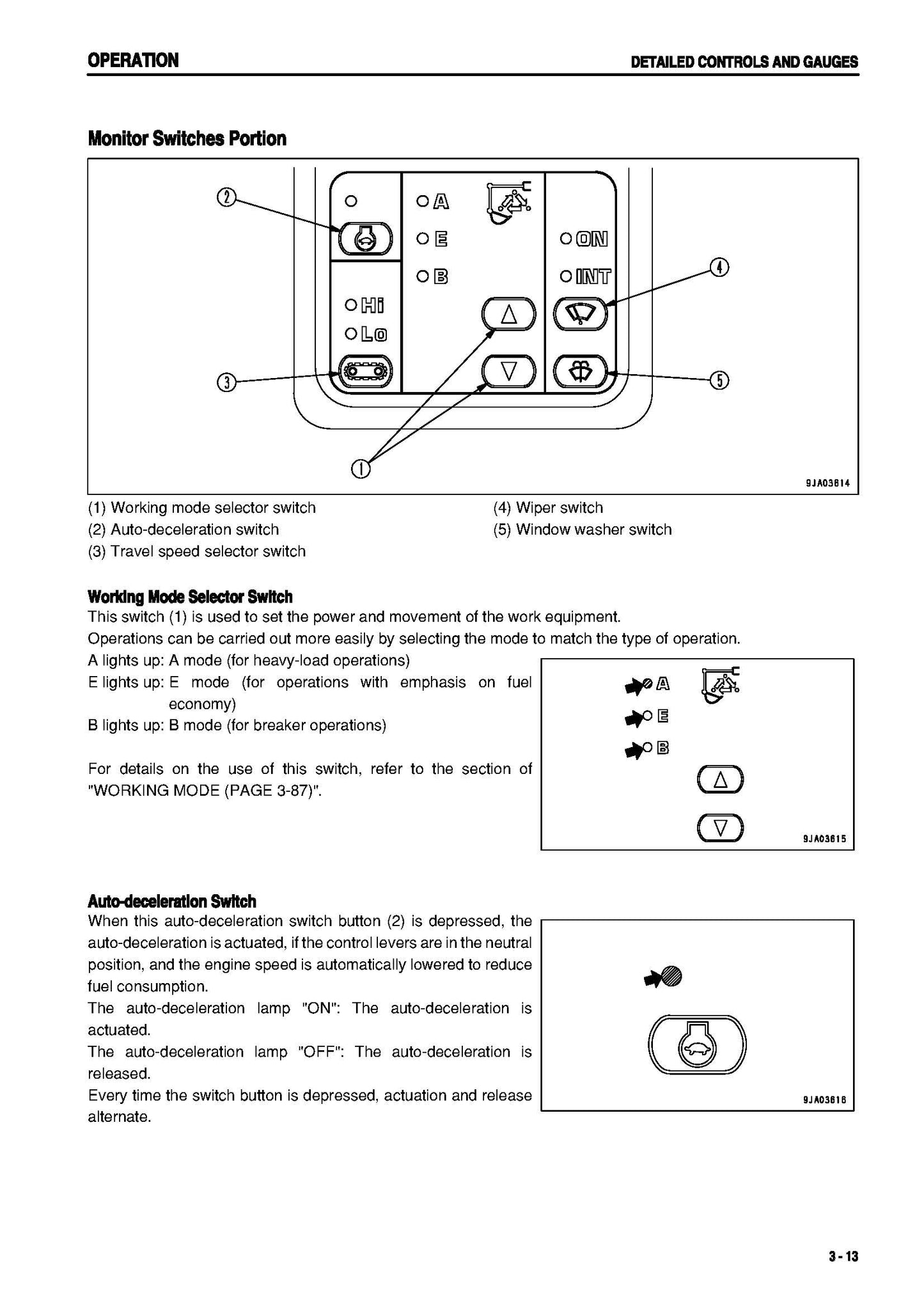 Komatsu PC128US-2, PC138USLC-2 hydraulic excavators Operation and Maintenance Manual - SEAM035408T