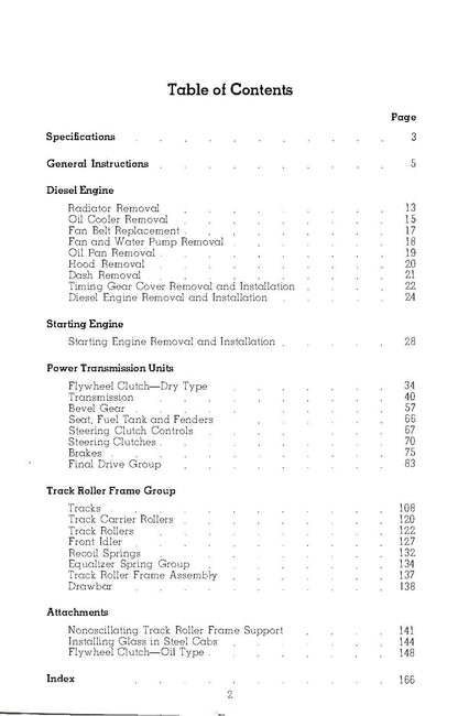 Caterpillar D4 manual - digital version