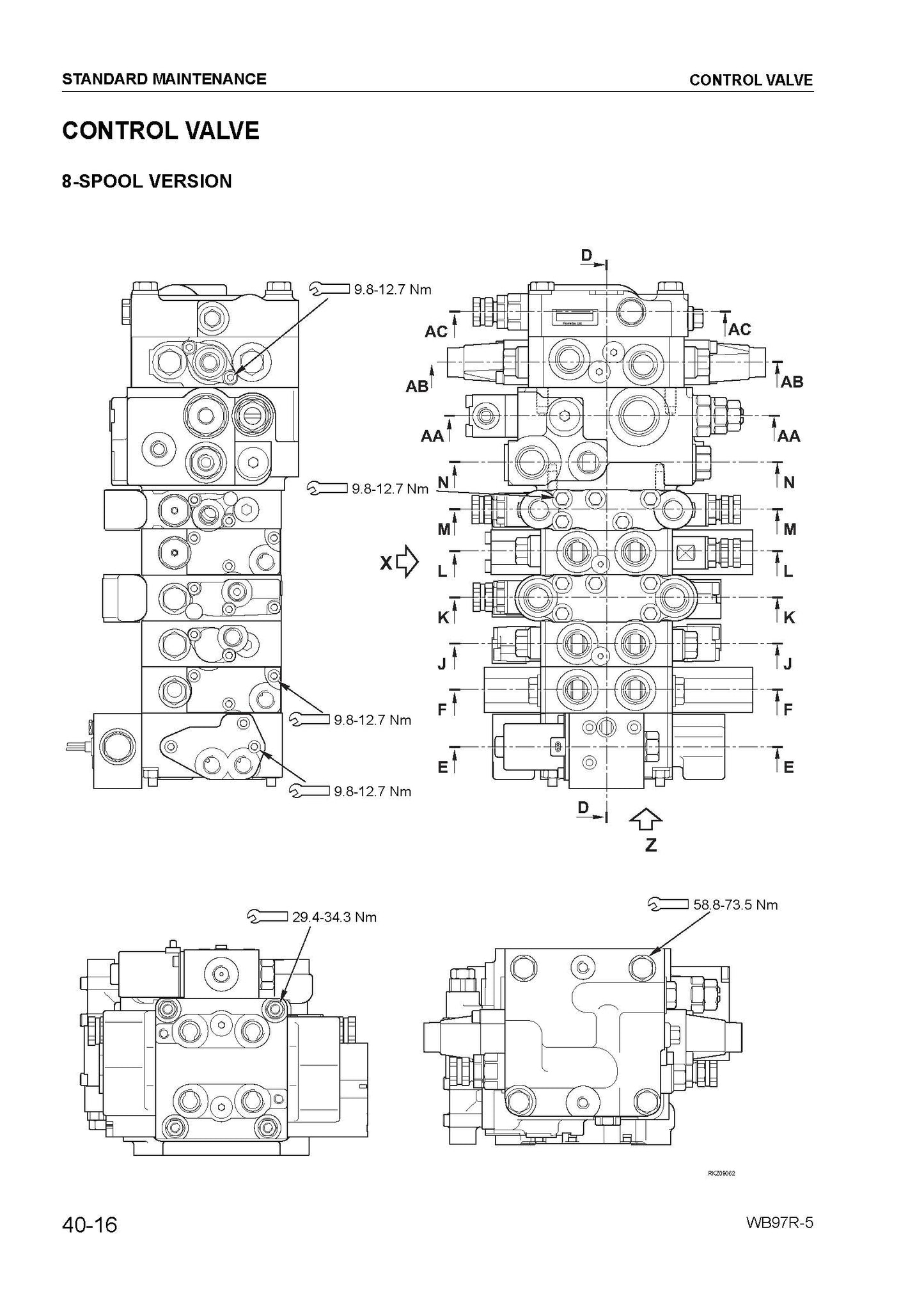 Komatsu WB97R-5 backhoe loader Service manual - digital version WEBM006300