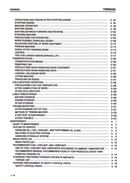 Komatsu  D65EX-15EO, D65PX-15EO, D65WX-15EO Operation and maintenance manual - digital version TEN00103-05