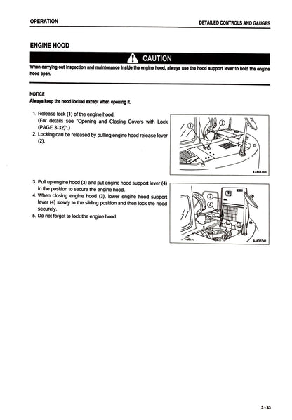 Komatsu PC138US-2, PC138USLC-2 Hydraulic Excavator Operation and Maintenance Manual - SEAM035409T   Digital version