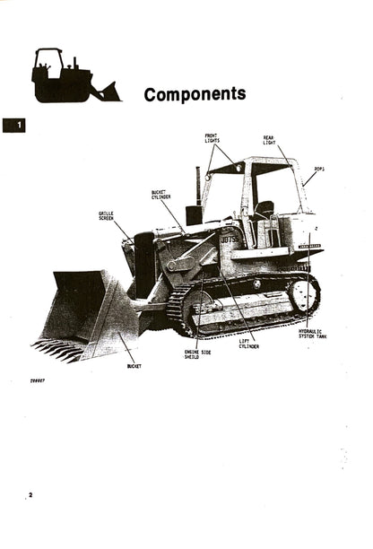 John Deere JD755 Crawler Loader Operator's Manual OMT66988 - digital version