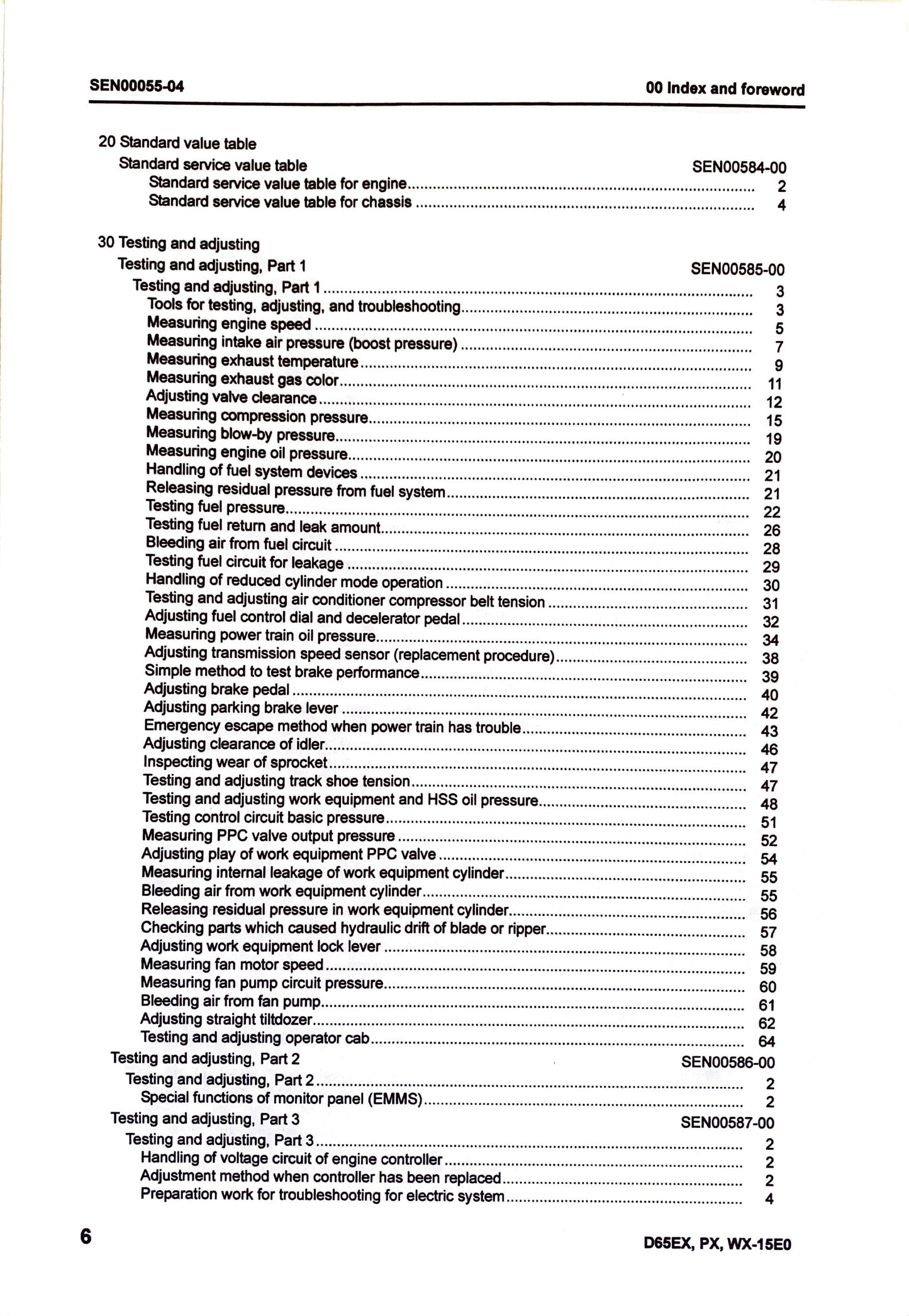 Komatsu D65EX-15EO, D65PX-15EO, D65WX-15EO bulldozers Shop manual  - digital version SEN00046-04