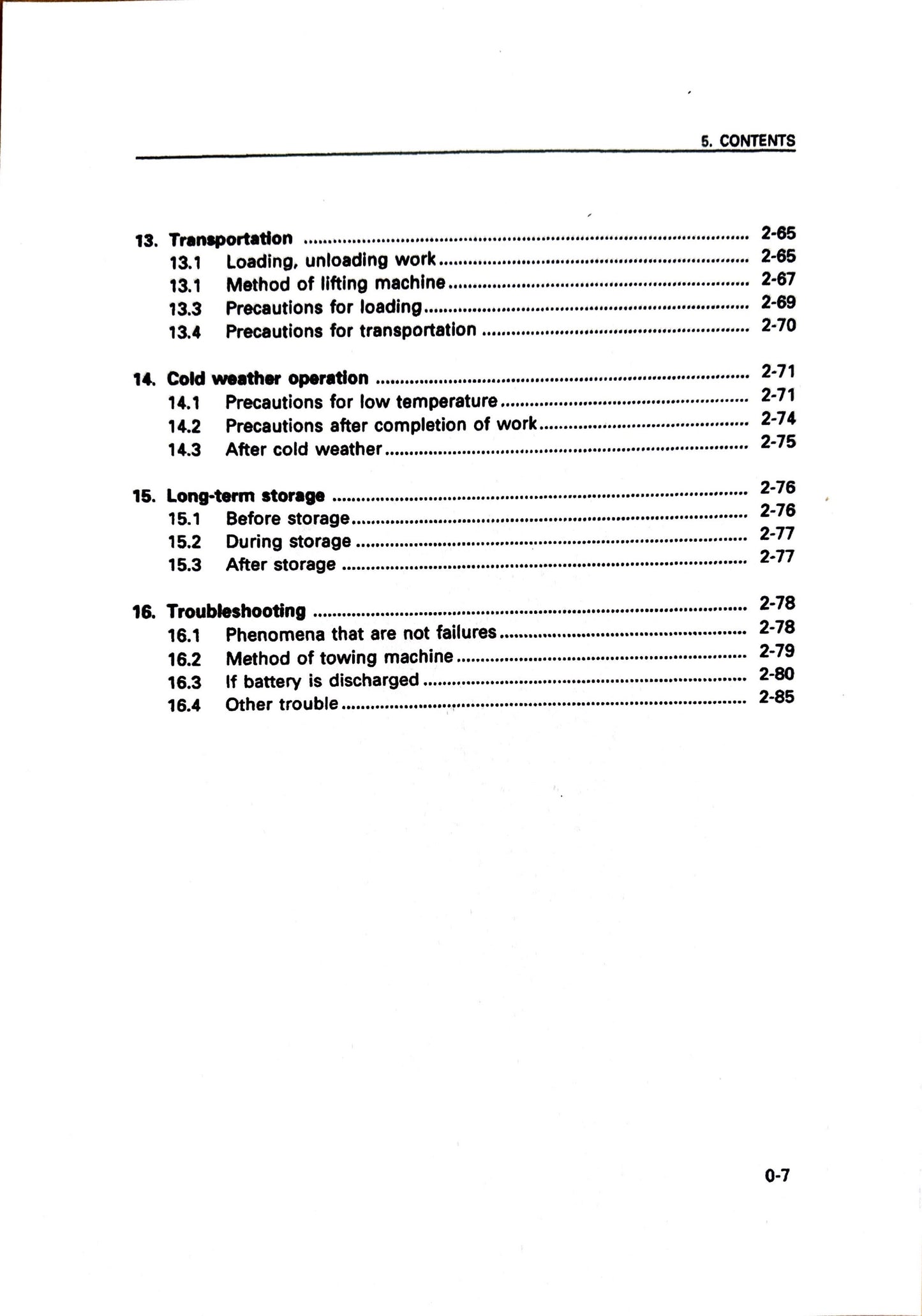 Komatsu PC03-2 hydraulic excavator Operation and Maintenance manual SEAM040600 - digital version