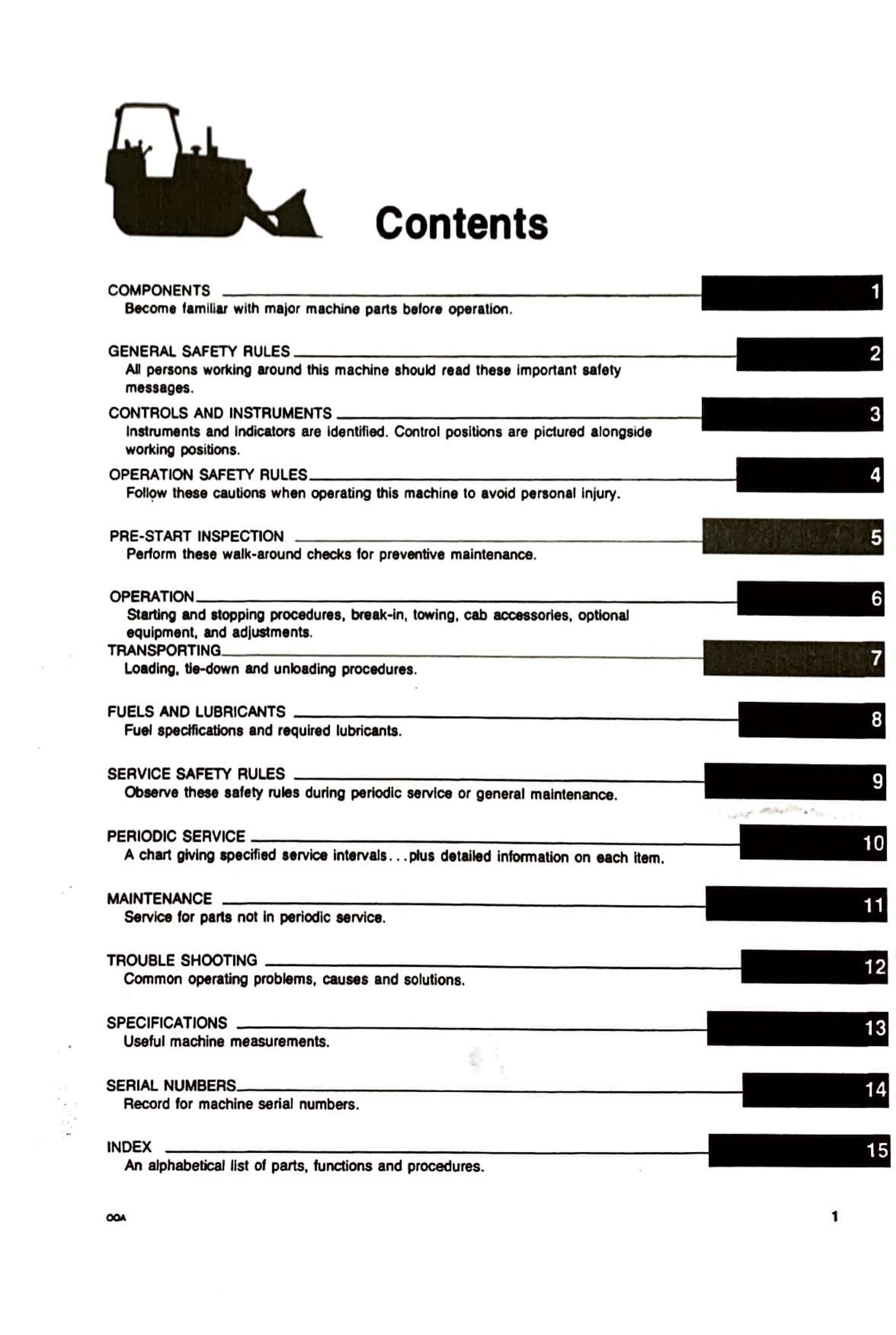 John Deere JD755 Crawler Loader Operator's Manual OMT66988 - digital version