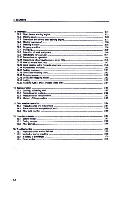 Komatsu PC12R-8  PC15R-8 mini excavator Operation and Maintenance Manual - digital version