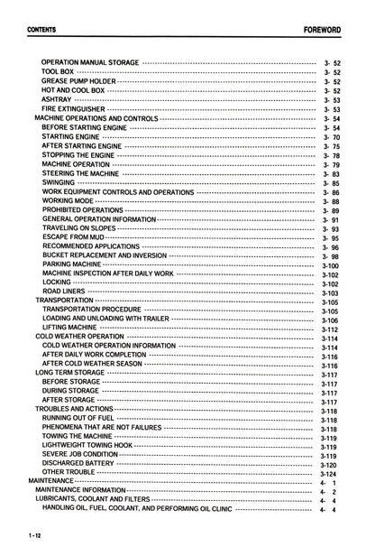 Komatsu PC138US-2, PC138USLC-2 Hydraulic Excavator Operation and Maintenance Manual - SEAM035409T   Digital version