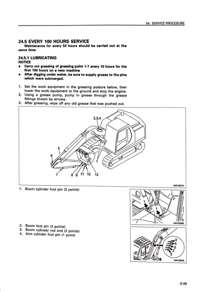 Komatsu PC100-6, PC100L-6, PC120-6, PC120LC-6, PC130-6 Mighty Hydraulic Excavators Operation & Maintenance Manual - SEAM002212T   Digital version