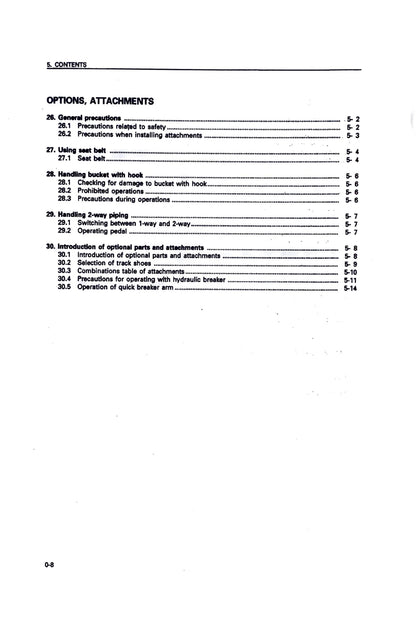 Komatsu PC12R-8  PC15R-8 mini excavator Operation and Maintenance Manual - digital version