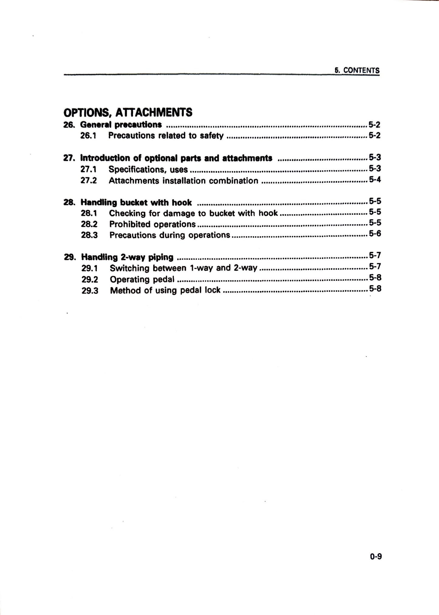 Komatsu PC03-2 hydraulic excavator Operation and Maintenance manual SEAM040600 - digital version