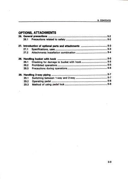 Komatsu PC03-2 hydraulic excavator Operation and Maintenance manual SEAM040600 - digital version