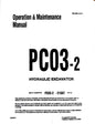 Komatsu PC03-2 hydraulic excavator Operation and Maintenance manual SEAM040600 - digital version