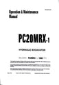 Komatsu PC20MRX-1 Hydraulic excavator Operation and Maintenance manual - SEAM035200 -  Digital version